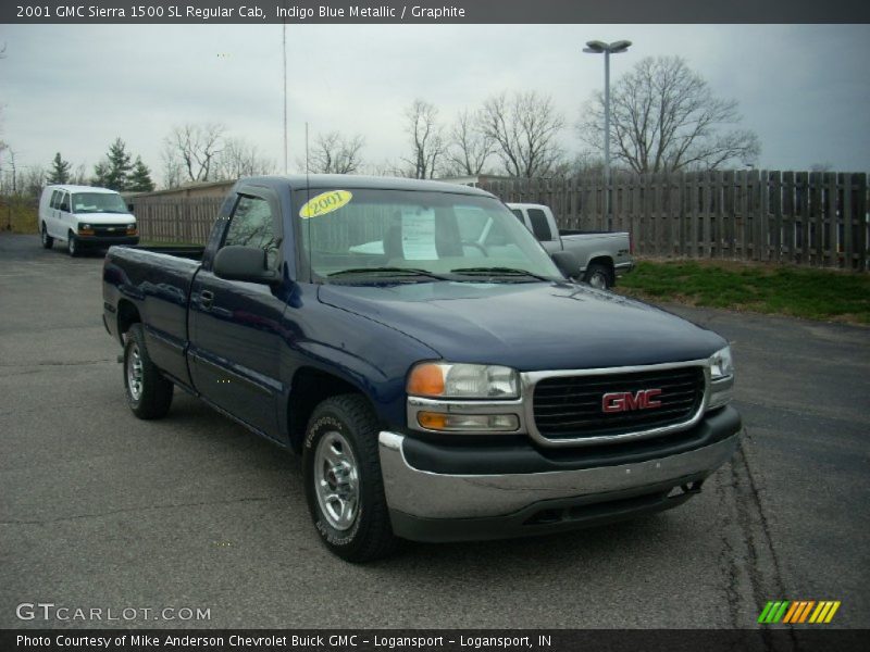 Front 3/4 View of 2001 Sierra 1500 SL Regular Cab