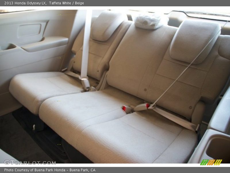 Rear Seat of 2013 Odyssey LX