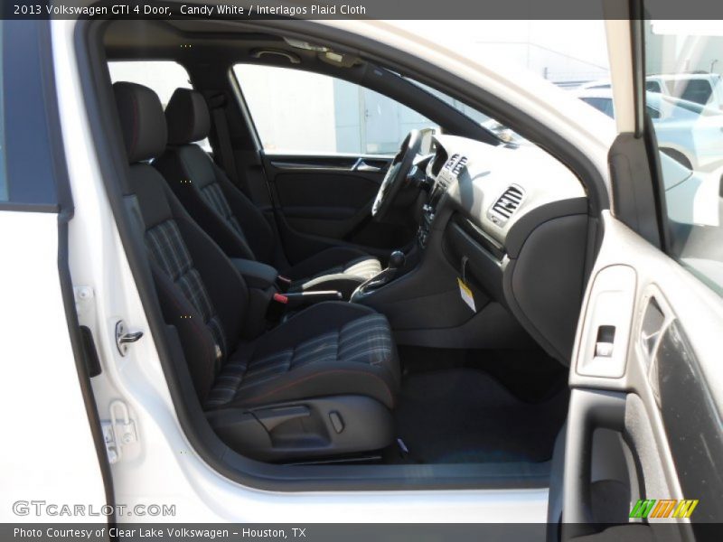 Candy White / Interlagos Plaid Cloth 2013 Volkswagen GTI 4 Door