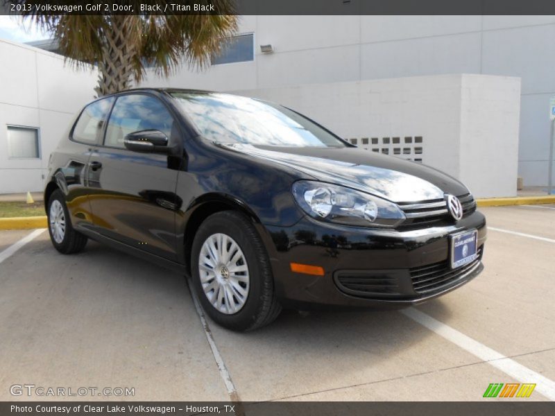 Black / Titan Black 2013 Volkswagen Golf 2 Door