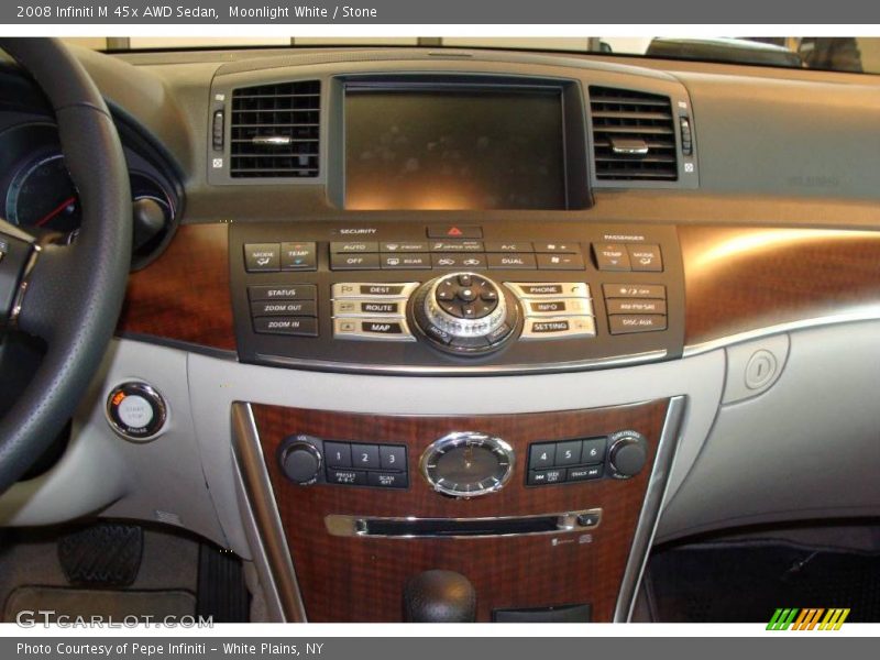 Moonlight White / Stone 2008 Infiniti M 45x AWD Sedan