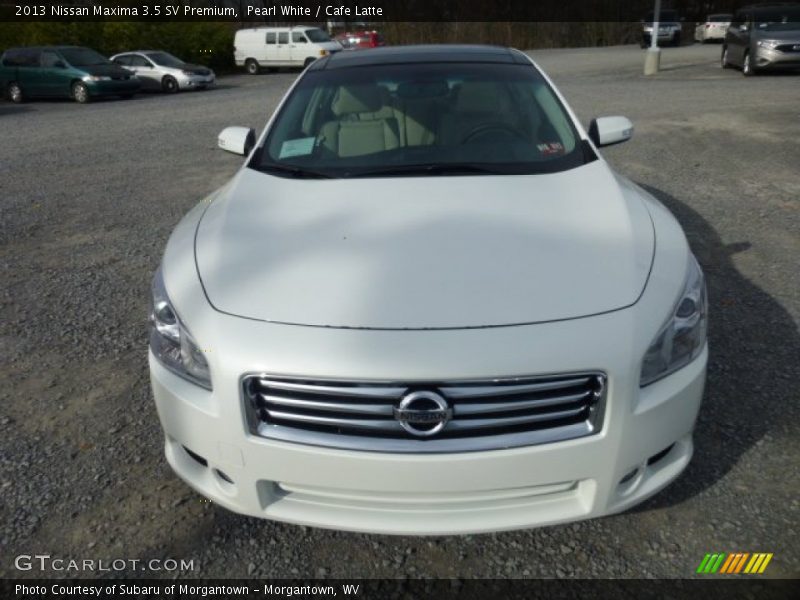 Pearl White / Cafe Latte 2013 Nissan Maxima 3.5 SV Premium
