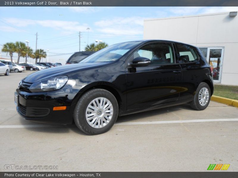 Black / Titan Black 2013 Volkswagen Golf 2 Door
