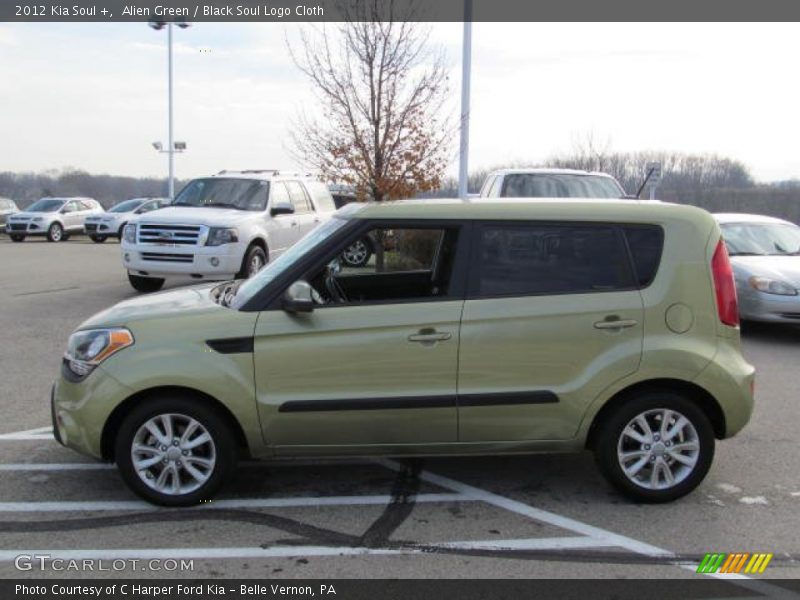 Alien Green / Black Soul Logo Cloth 2012 Kia Soul +