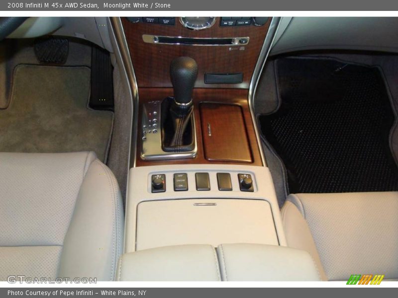 Moonlight White / Stone 2008 Infiniti M 45x AWD Sedan