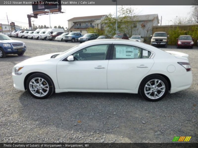 Pearl White / Cafe Latte 2013 Nissan Maxima 3.5 SV Premium