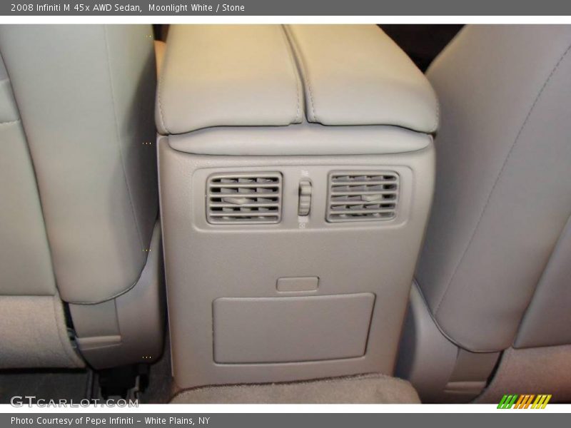 Moonlight White / Stone 2008 Infiniti M 45x AWD Sedan