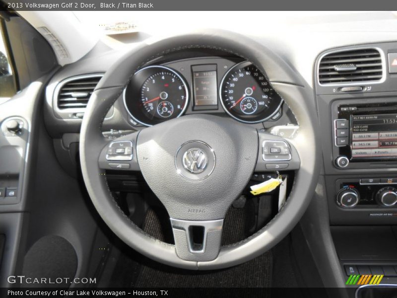 Black / Titan Black 2013 Volkswagen Golf 2 Door