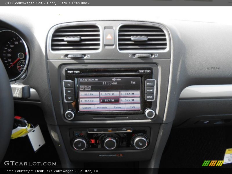 Black / Titan Black 2013 Volkswagen Golf 2 Door