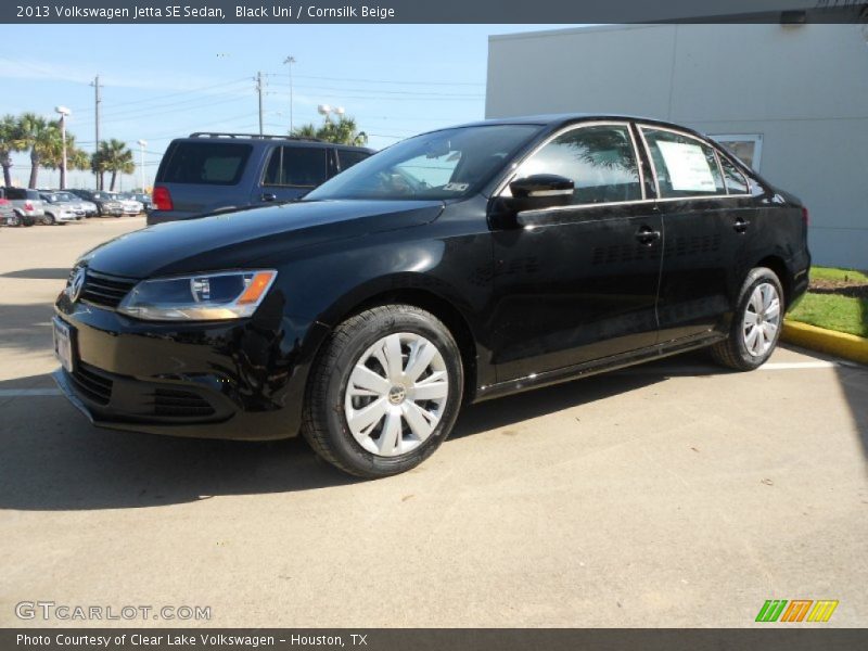 Black Uni / Cornsilk Beige 2013 Volkswagen Jetta SE Sedan