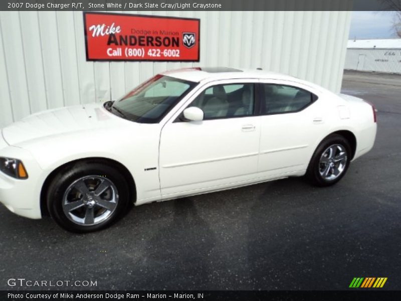 Stone White / Dark Slate Gray/Light Graystone 2007 Dodge Charger R/T