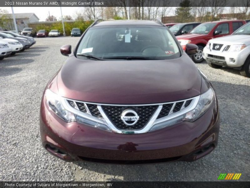 Midnight Garnet / Black 2013 Nissan Murano SV AWD