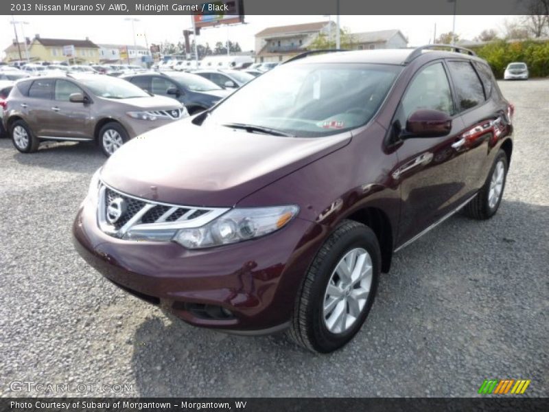 Midnight Garnet / Black 2013 Nissan Murano SV AWD