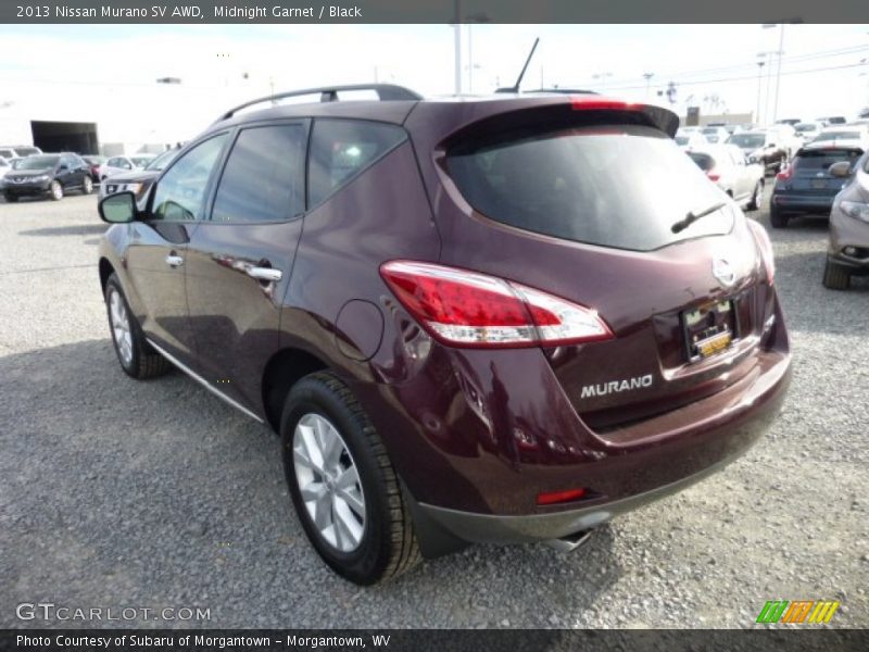 Midnight Garnet / Black 2013 Nissan Murano SV AWD