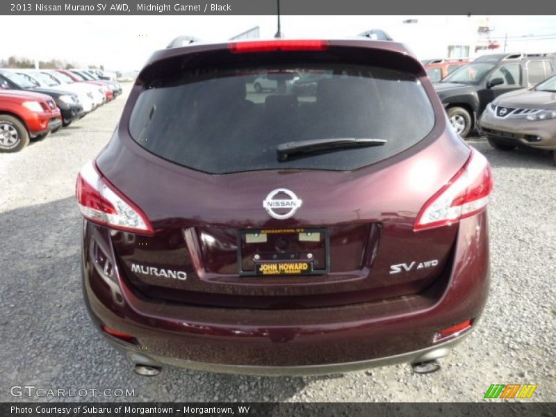 Midnight Garnet / Black 2013 Nissan Murano SV AWD