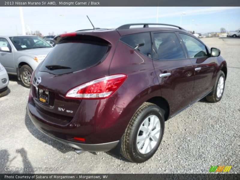 Midnight Garnet / Black 2013 Nissan Murano SV AWD