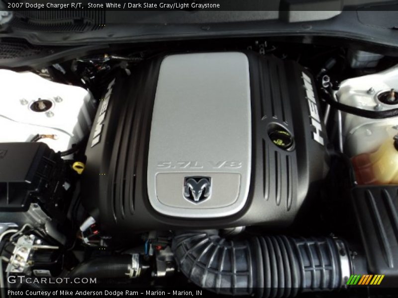 Stone White / Dark Slate Gray/Light Graystone 2007 Dodge Charger R/T