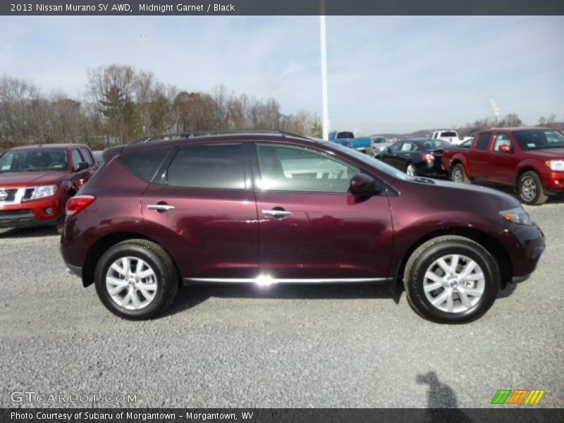 Midnight Garnet / Black 2013 Nissan Murano SV AWD