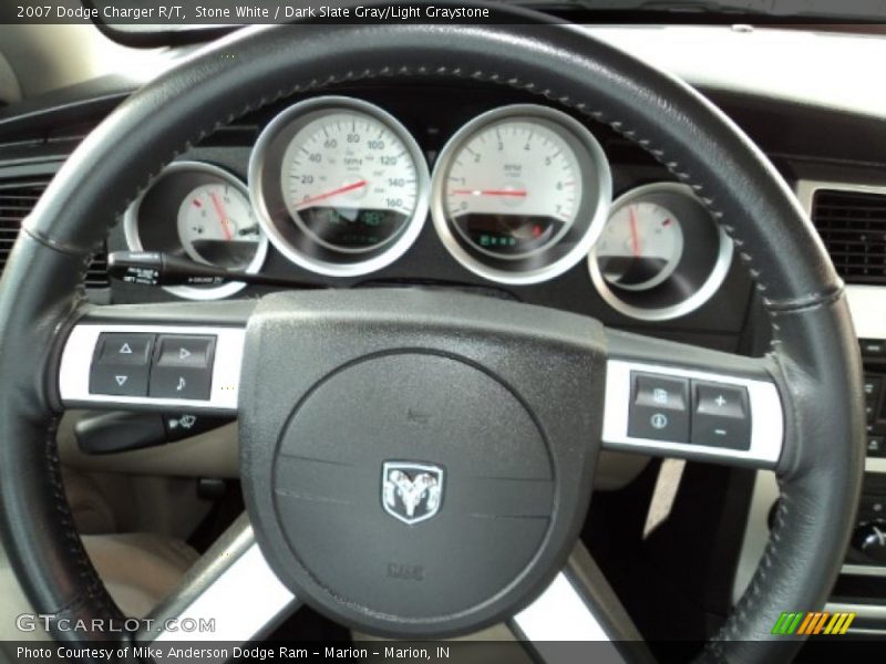 Stone White / Dark Slate Gray/Light Graystone 2007 Dodge Charger R/T