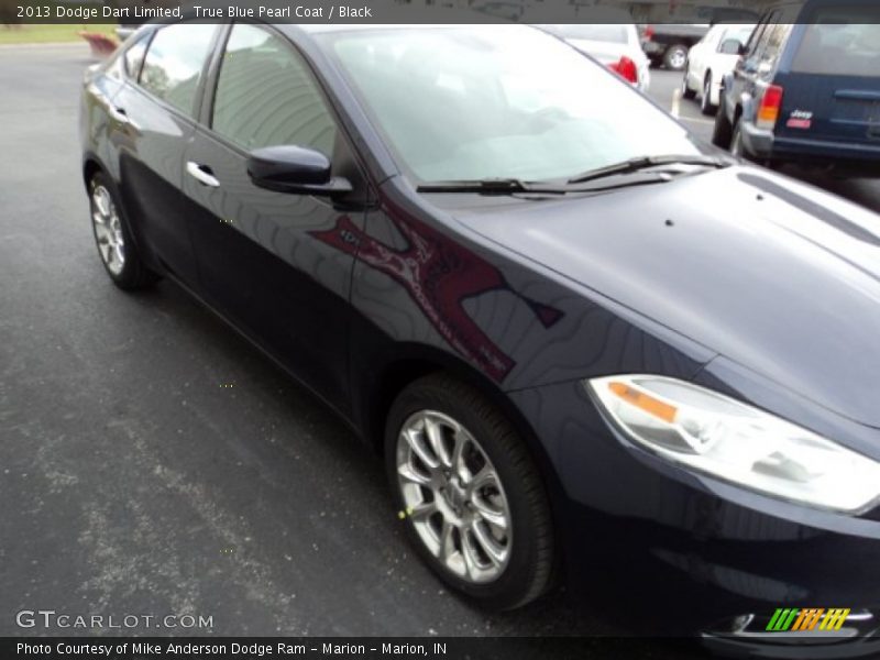 True Blue Pearl Coat / Black 2013 Dodge Dart Limited