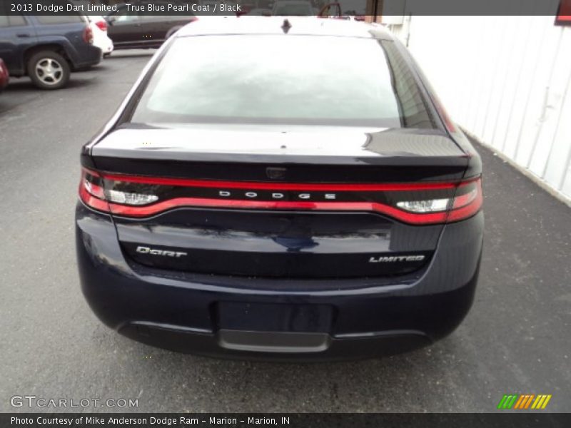 True Blue Pearl Coat / Black 2013 Dodge Dart Limited