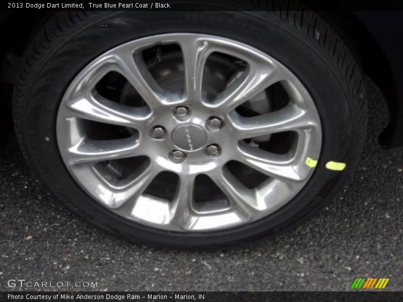 True Blue Pearl Coat / Black 2013 Dodge Dart Limited