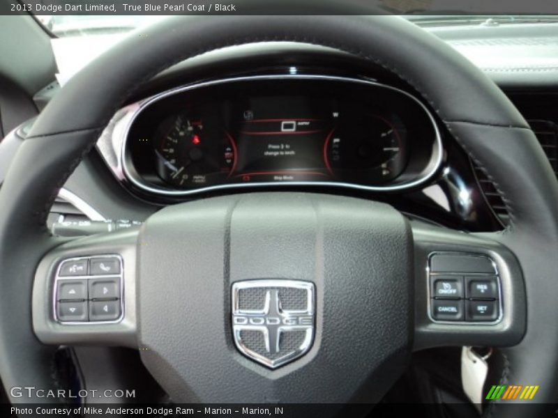 True Blue Pearl Coat / Black 2013 Dodge Dart Limited