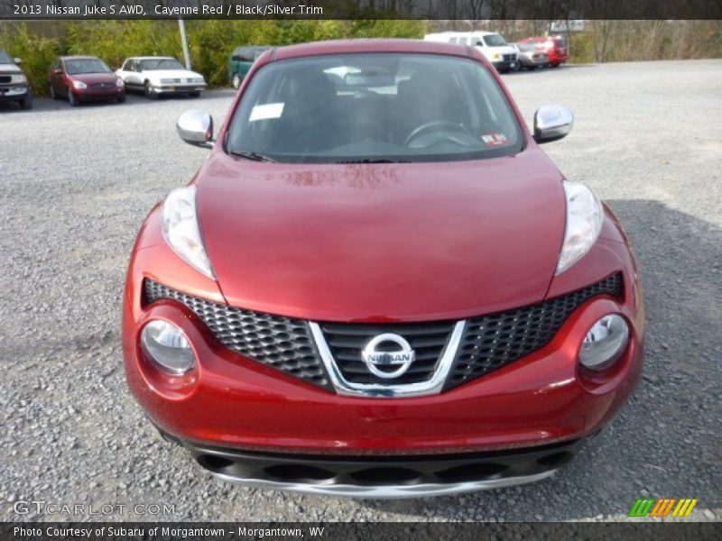 Cayenne Red / Black/Silver Trim 2013 Nissan Juke S AWD