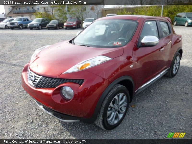Cayenne Red / Black/Silver Trim 2013 Nissan Juke S AWD