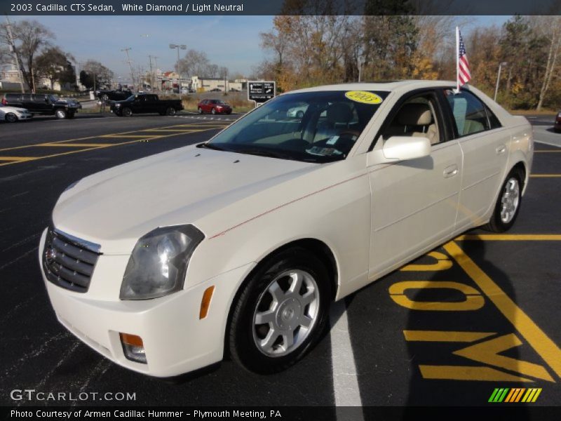 White Diamond / Light Neutral 2003 Cadillac CTS Sedan