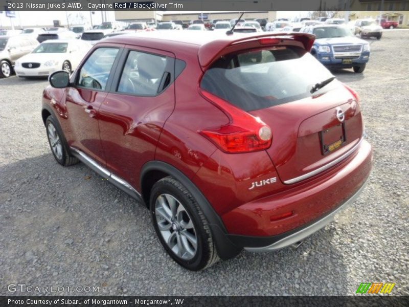 Cayenne Red / Black/Silver Trim 2013 Nissan Juke S AWD