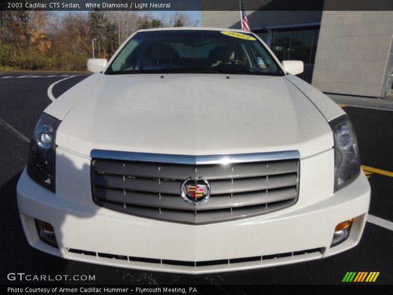 White Diamond / Light Neutral 2003 Cadillac CTS Sedan