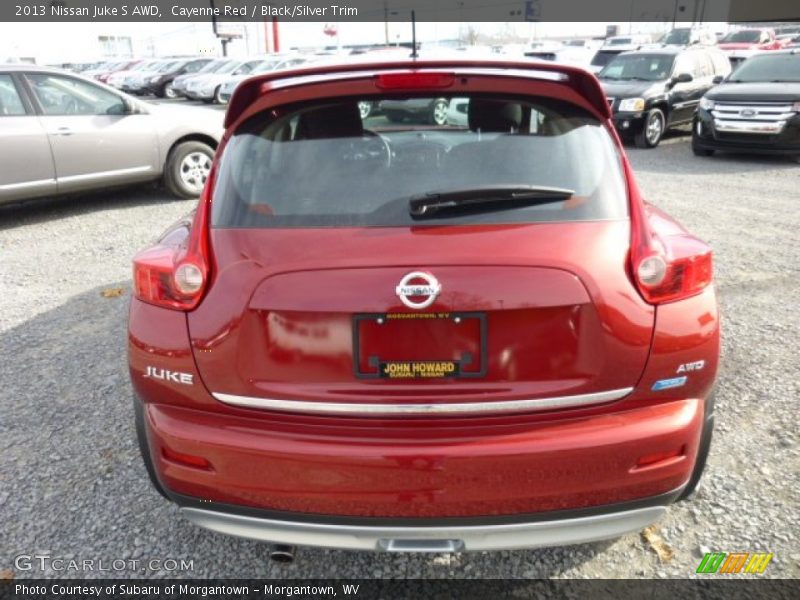 Cayenne Red / Black/Silver Trim 2013 Nissan Juke S AWD