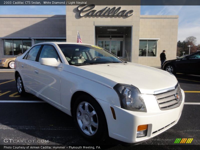 White Diamond / Light Neutral 2003 Cadillac CTS Sedan