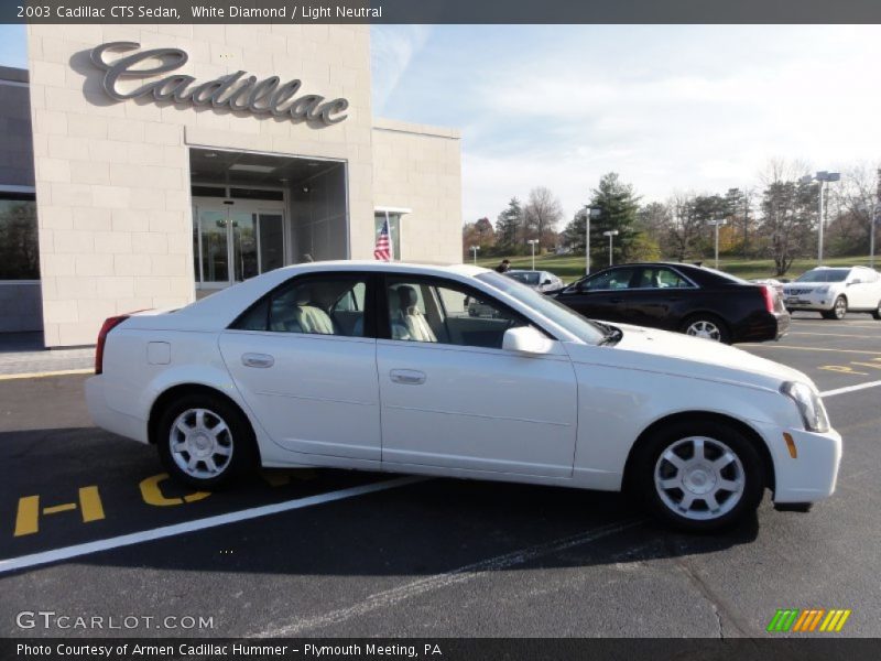 White Diamond / Light Neutral 2003 Cadillac CTS Sedan