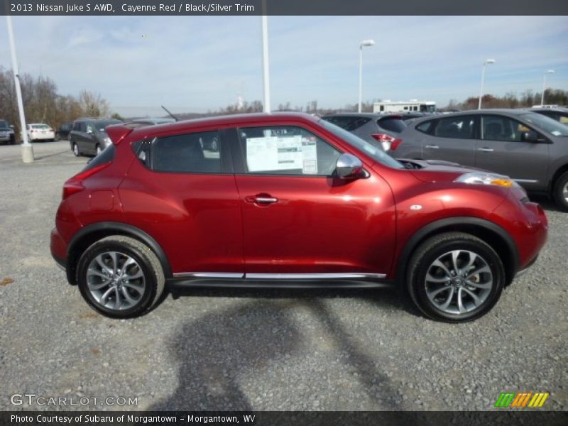 Cayenne Red / Black/Silver Trim 2013 Nissan Juke S AWD