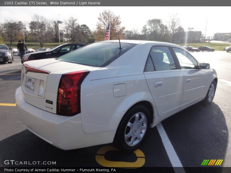White Diamond / Light Neutral 2003 Cadillac CTS Sedan