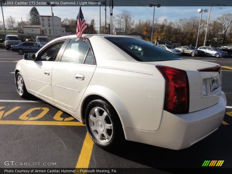 White Diamond / Light Neutral 2003 Cadillac CTS Sedan