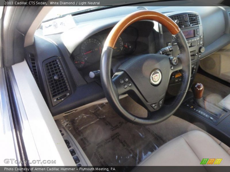 White Diamond / Light Neutral 2003 Cadillac CTS Sedan