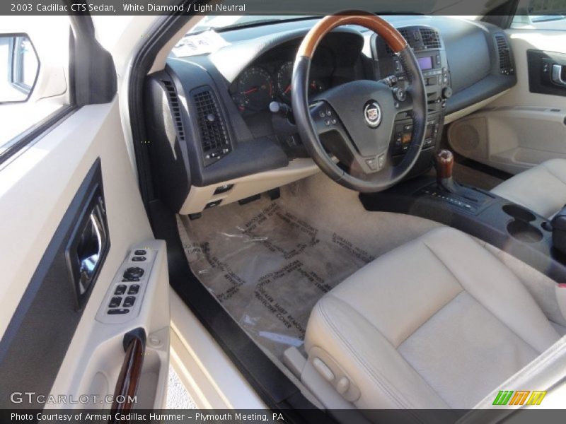 White Diamond / Light Neutral 2003 Cadillac CTS Sedan