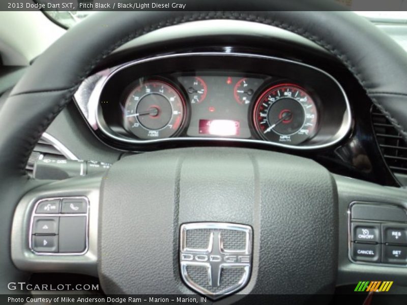 Pitch Black / Black/Light Diesel Gray 2013 Dodge Dart SXT