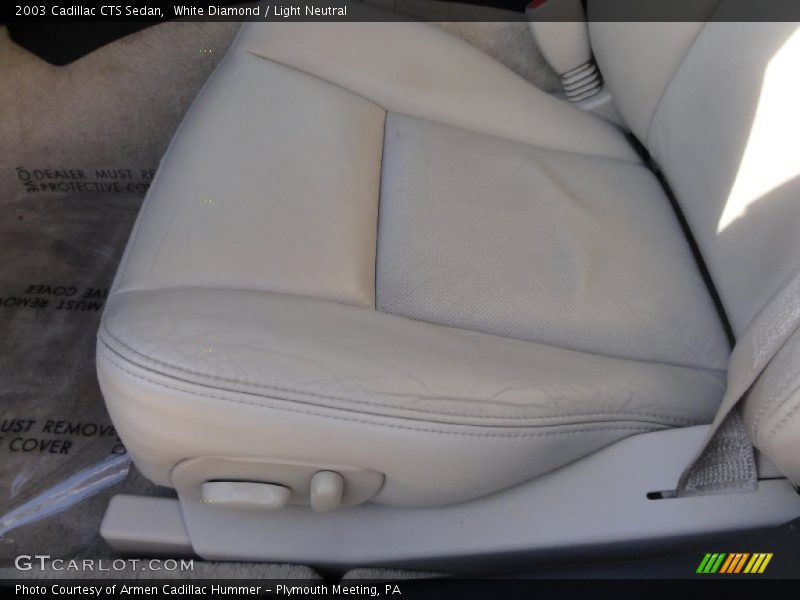 White Diamond / Light Neutral 2003 Cadillac CTS Sedan