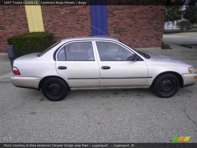 Cashmere Beige Metallic / Beige 1997 Toyota Corolla CE