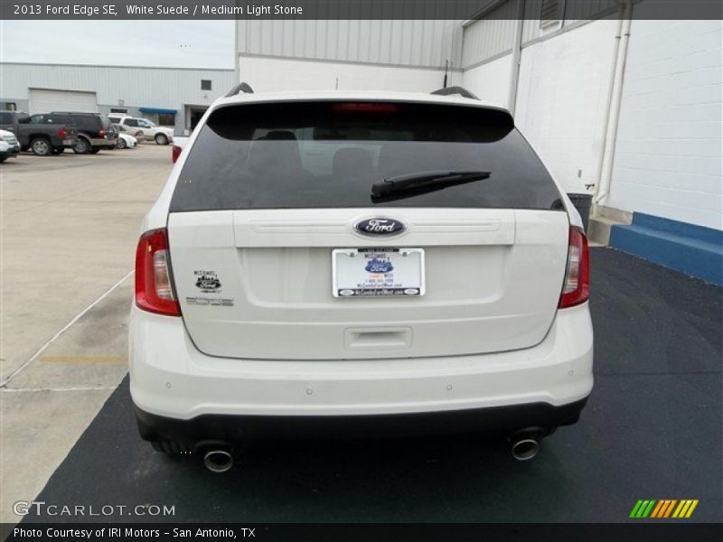 White Suede / Medium Light Stone 2013 Ford Edge SE