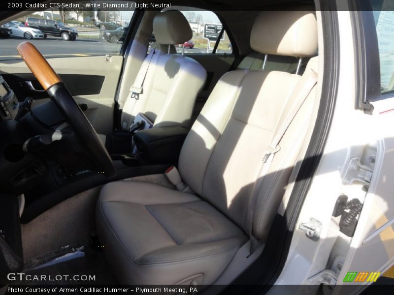 White Diamond / Light Neutral 2003 Cadillac CTS Sedan