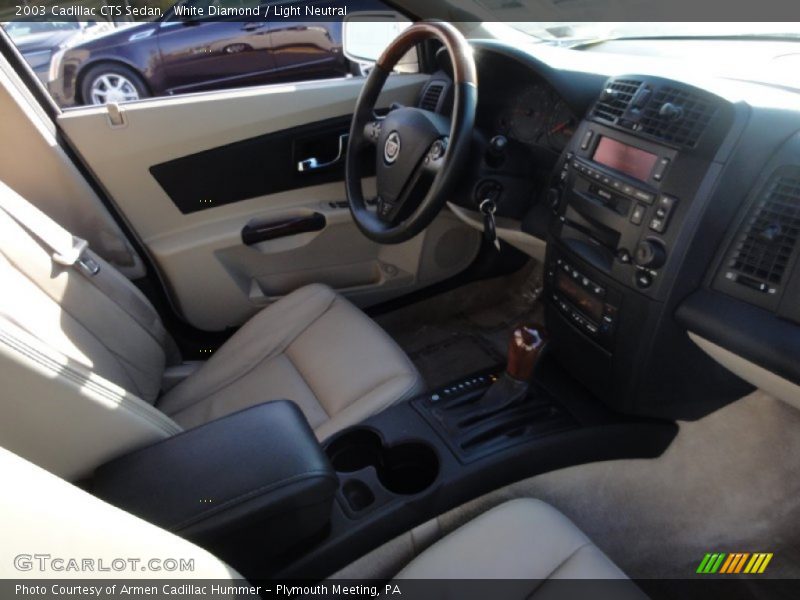 White Diamond / Light Neutral 2003 Cadillac CTS Sedan