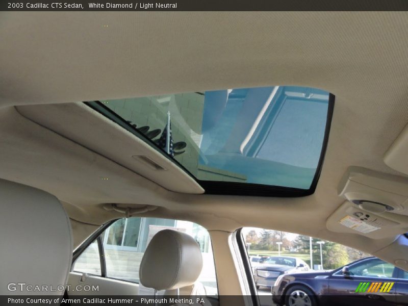 White Diamond / Light Neutral 2003 Cadillac CTS Sedan