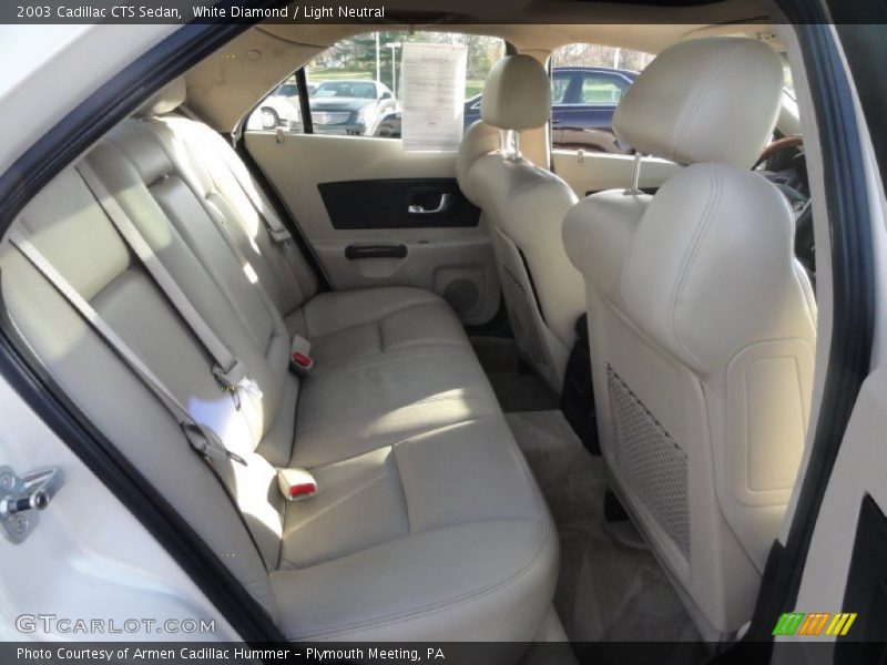 White Diamond / Light Neutral 2003 Cadillac CTS Sedan