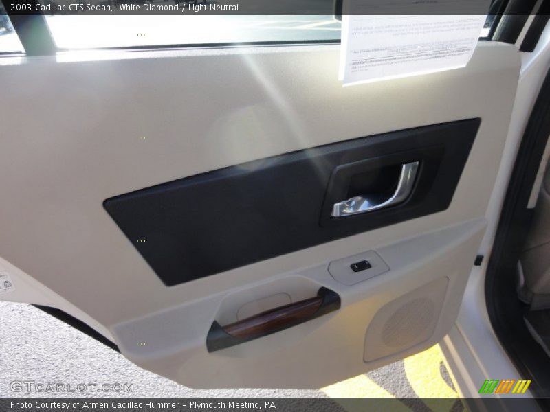 White Diamond / Light Neutral 2003 Cadillac CTS Sedan