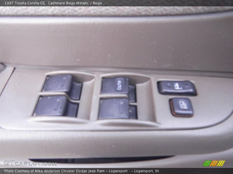Cashmere Beige Metallic / Beige 1997 Toyota Corolla CE